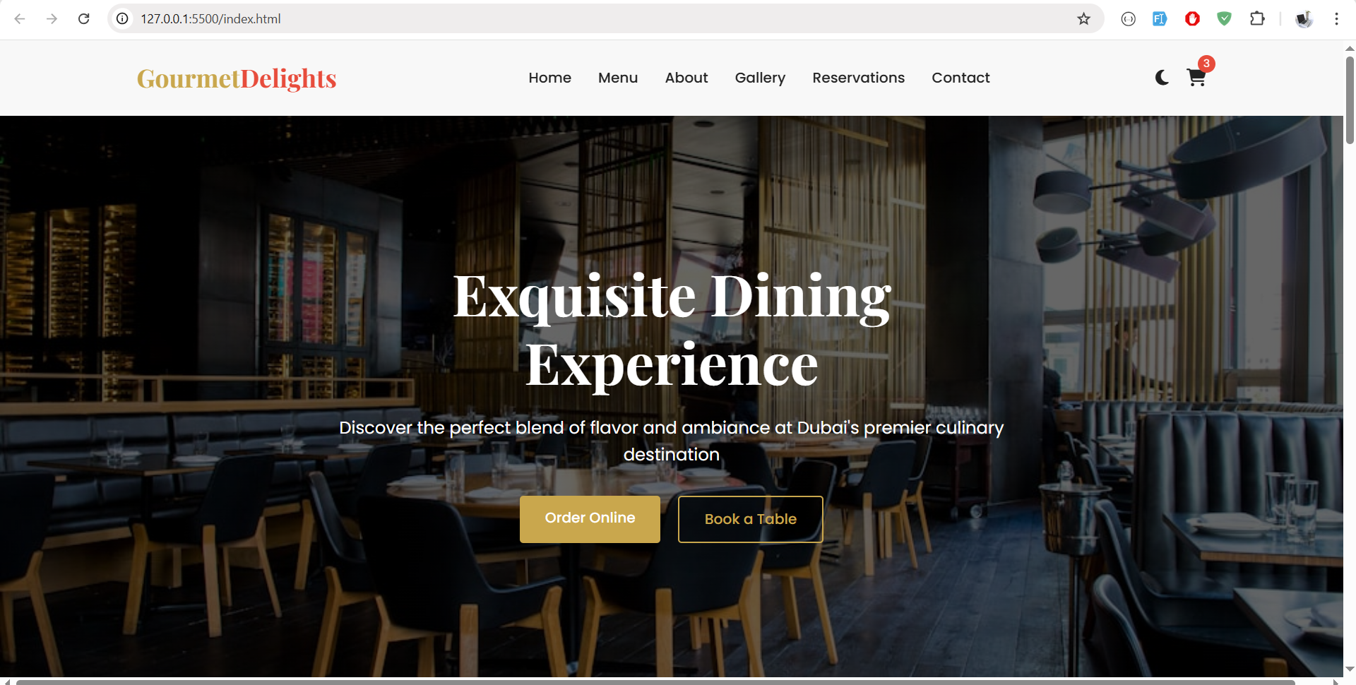 Restaurant Website